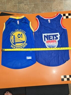 NBA Dog Jerseys, Golden State Warriors & Nets